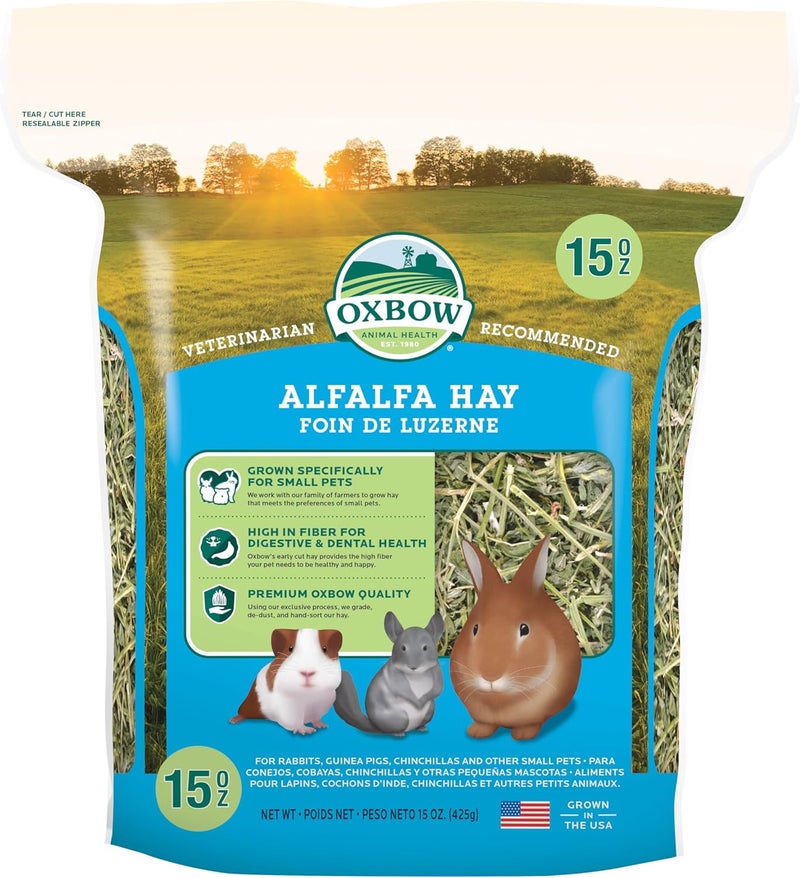 Oxbow Alfalfa Hay for Small Pets, 15-Ounce - Image 1